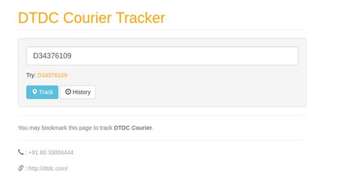 Dtdc Courier Tracking