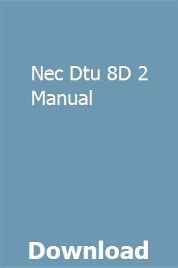 Full Download Dtu 8D 2 Manual 