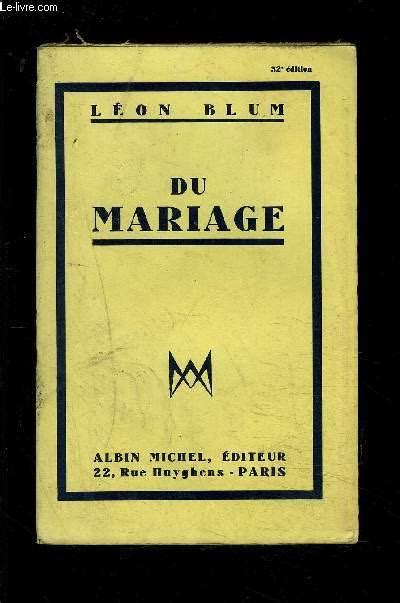 du mariage leon blum