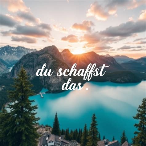 du schaffst das