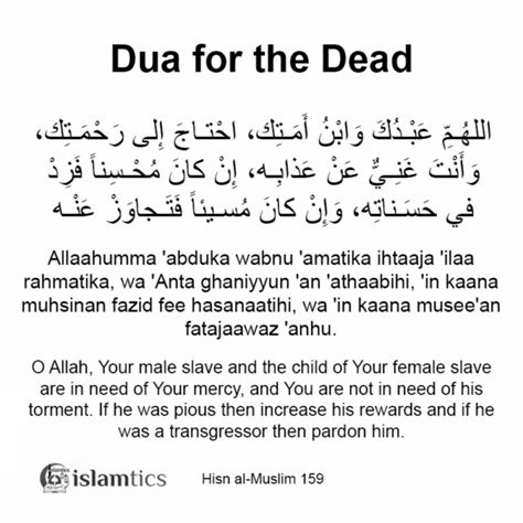 Dua For The Dead