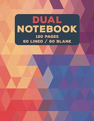 Dual Notebook Blank And Lined: Letter Size Notebook With Lined And Blank Pages Alternating, 8