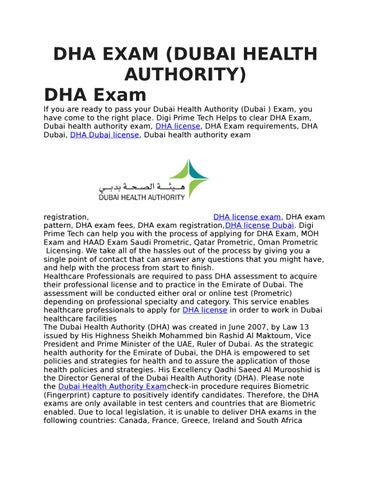Read Online Dubai Health Authority Examination Previous Question Papers 