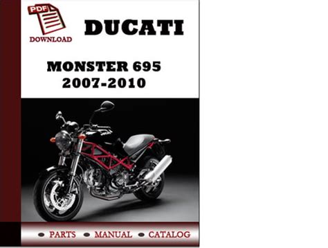 Download Ducati Monster 695 2007 Service Manual 