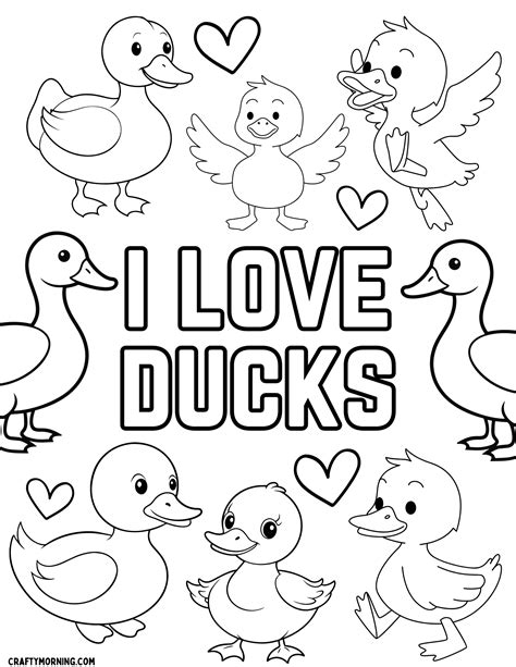 ducks coloring pages