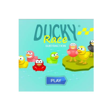 Ducky Subtraction   Ducky Race Subtraction Game Math Game Time - Ducky Subtraction