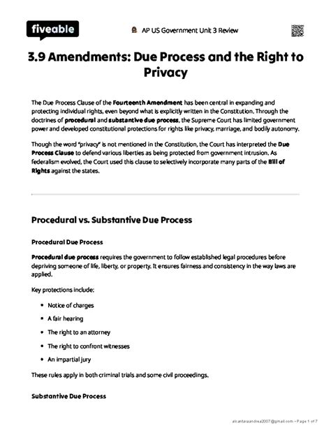 Due Process Ap Gov Cases