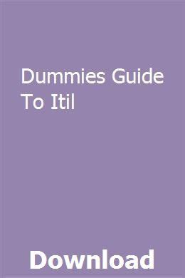 Full Download Dummies Guide To Itil 