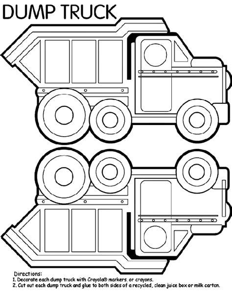 Dump Truck Box Coloring Page Crayola Com Dump Truck Coloring Pages - Dump Truck Coloring Pages