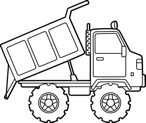 Dump Truck Coloring Book Pages Divyajanan Printable Dump Truck Coloring Pages - Printable Dump Truck Coloring Pages
