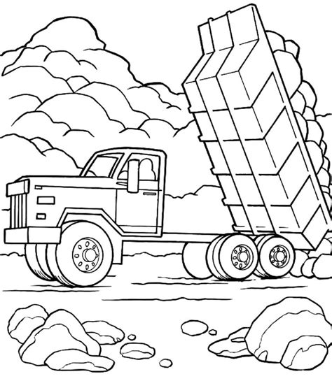 Dump Truck Coloring Pages Coloringlib Dump Truck Coloring Pages - Dump Truck Coloring Pages