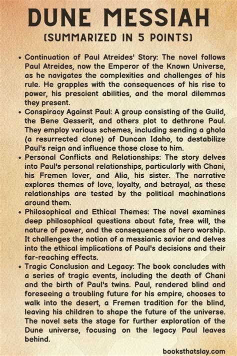 Dune Messiah Summary