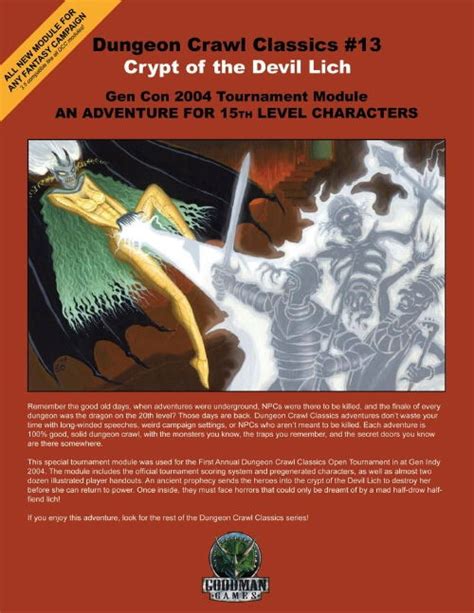 Dungeon Crawl Classics 13 Crypt Of The Devil Lich