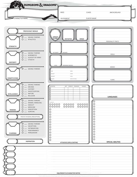 dungeon world character sheet