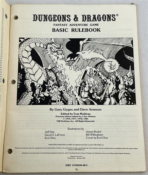 Dungeons Dragons Basic Rulebook
