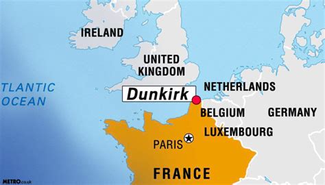 Dunkirk France On A Map