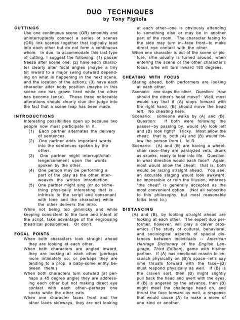 Duo Interpretation Scripts
