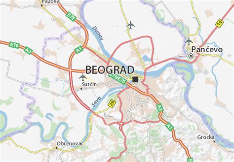 dusan vujovic novi beograd mapa