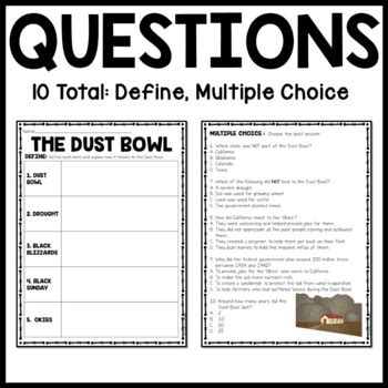 Dust Bowl Quiz Amp Worksheet For Kids Study The Dust Bowl Worksheet Answers - The Dust Bowl Worksheet Answers