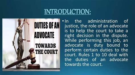 Duties Of Advocate
