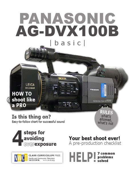 Dvx100b User Manual