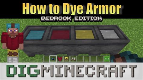dye armor in minecraft ps4