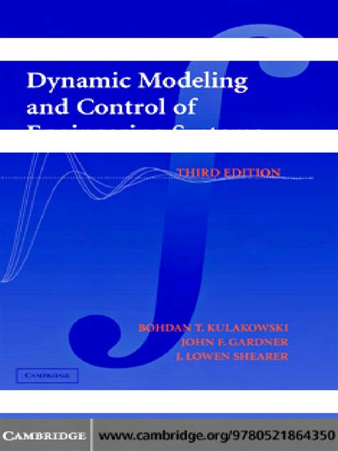 Dynamic Modeling And Control Of Engineering Systems 3rd