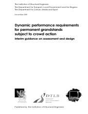 Dynamic Performance Requirements For Permanent Grandstands