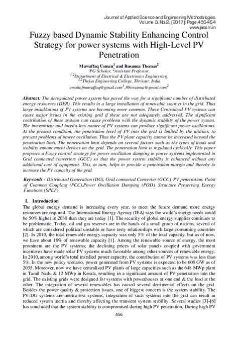 Dynamic Stability Enhancing Control Strategy For Power