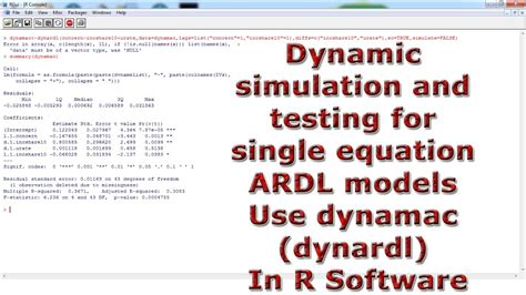 Dynamic Testing Ardl