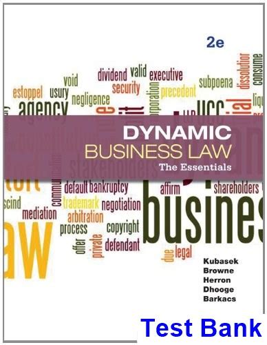 Download Dynamic Business Law 2Nd Edition Test Bank Pdf 