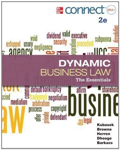 Read Dynamic Business Law Kubasek 2Nd Edition 