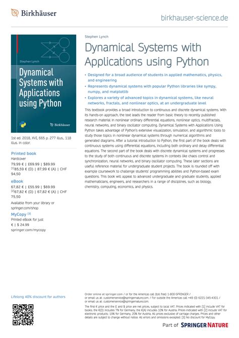 Dynamical Systems With Applications Using Matlab