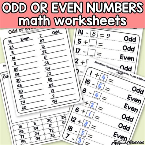 Dynamically Created Even And Odd Worksheets Math Aids Odd Or Even Worksheet - Odd Or Even Worksheet