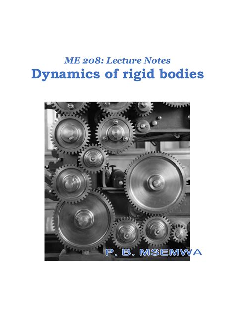 Dynamics Of Rigid Bodies Solution By Singer