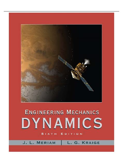 Full Download Dynamics 6Th Edition Meriam Kraige Text Scribd 