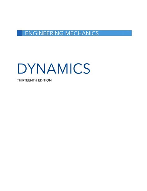 Download Dynamics Hibbeler 13Th Edition Solutions Manual 