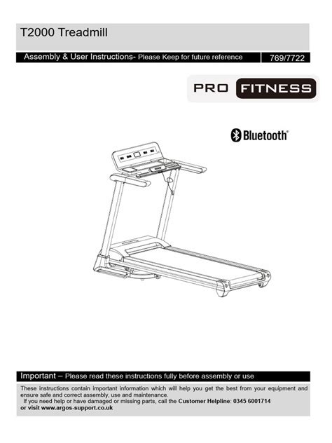Dynamix Treadmill User Manual