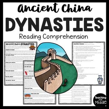 Dynasties Of China Lesson Plan Chinese Dynasties Worksheet - Chinese Dynasties Worksheet