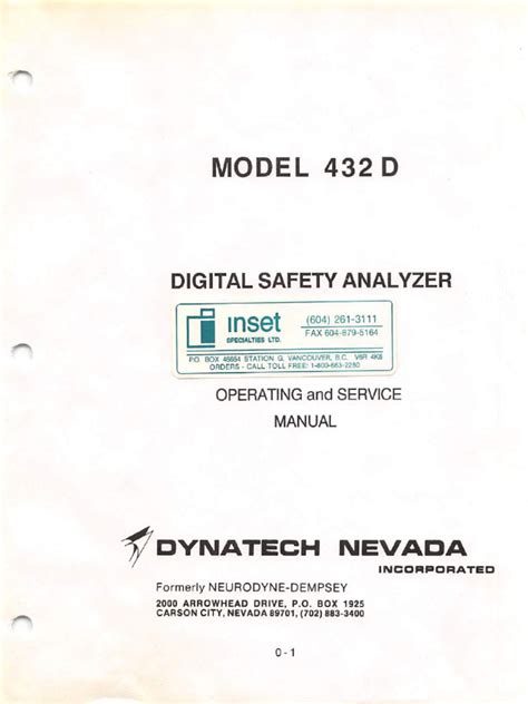Dynatech Nevada 2015b User Manual