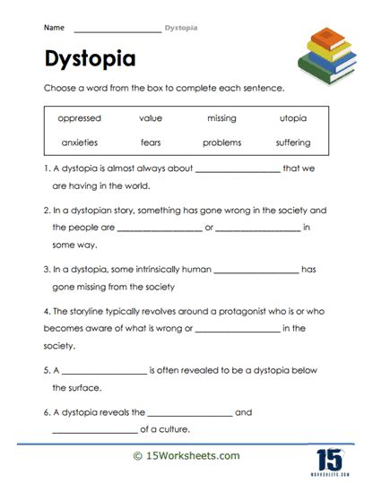 Dystopia Worksheets 15 Worksheets Com Creating A Dystopia Worksheet - Creating A Dystopia Worksheet