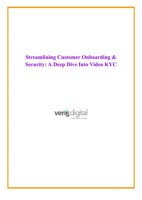 e KYC: Streamlining Customer Onboarding for Enhanced Efficiency and Security