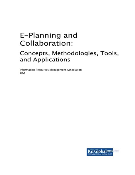 E Collaboration Concepts Methodologies Tools And Applications 3 Vols
