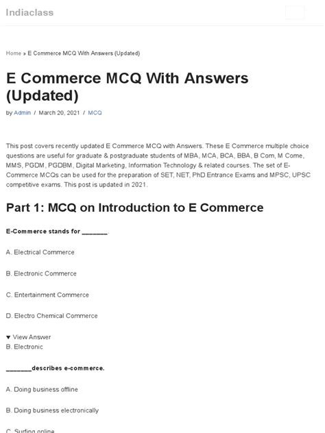 E Commerce Mcq