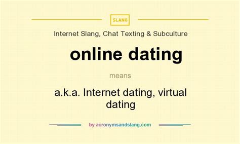 e dating meaning