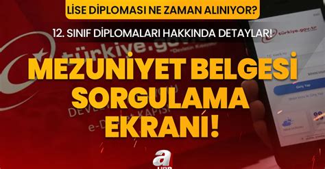 E Devlet Lise Diploması