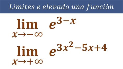 E Elevado A Infinito