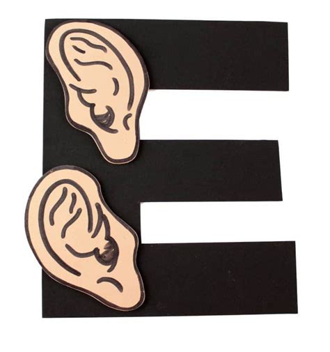 E Is For Ears Letter E Preschool Activities Objects With Letter E - Objects With Letter E