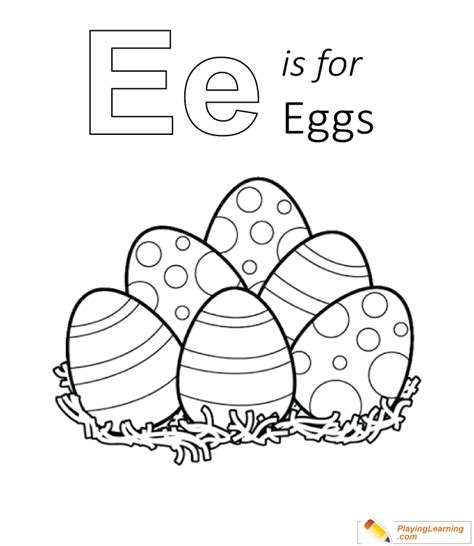 E Is For Egg Coloring Page Coloringall E Is For Coloring Page - E Is For Coloring Page