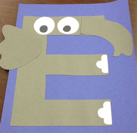 E Is For Elephant Craft With Printable Letter Letter E Print Out - Letter E Print Out